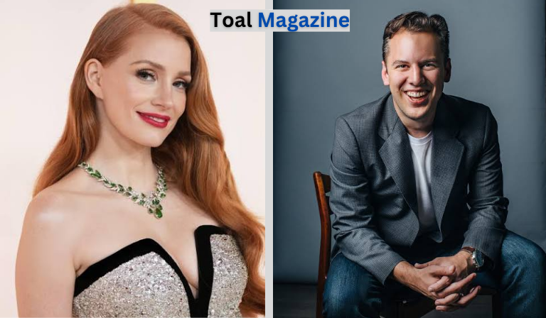 Jessica Chastain and Mike Krieger